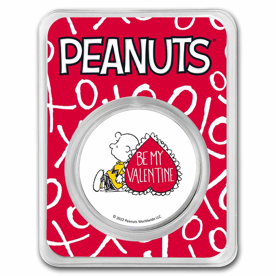 Peanuts® Charlie Brown Be My Valentine 1 oz Color Silver | eBay